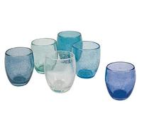 Acapulco Marea - Juego de 6 vasos de agua de 300 ml en pasta de vidrio soplado