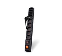 Acar S10/5m S10 - Regleta de 10 enchufes con protección contra sobretensiones (Incluye Cable de 5 m)