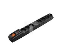 HSK DATA ACAR-S8-RACK-5M-BLACK Regleta de alimentación