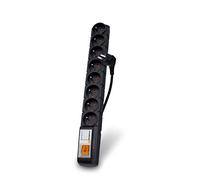 acar W0143 S8 Pro - Regleta de 8 enchufes con protección contra sobretensiones (Incluye Cable de 3 m)