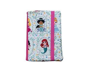 Acariciando Papel Con Historias Funda artesanal mediana de solapa para libros de Princesas Disney + marcapáginas de regalo, funda de algodón ecológico, acolchada,Harry Potter, para adolescentes, Rosa