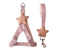 Acaricie la Correa del Perro del Estilo del Chaleco de la Cuerda del Perro de la Cadena del Perro del arnés de Las Estrellas de mar de la Correa(Coffee,S)