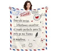 ACAROMAY Querido Amiga Intentammos Encontrar para Ti Manta Divertida Regalo para Mi Colega BFF Compañera Regalos de Cumpleaños de Navidad Regalos para a Distancia (Amiga-Nosotros)