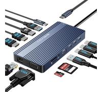 ACASIS 14-in-1 USB-C Docking Station, 2X 4K@60Hz HDMI, 100W PD, VGA