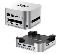 ACASIS Base y soporte para Mac mini M4 con carcasa SSD NVMe de doble bahía, concentrador HDMI de aluminio para Mac mini M4 y M4 Pro 2024, HDMI 4K60Hz, 4 x 10G USB A, PD 30W, SD/TF, compatible con SSD