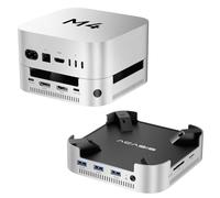 ACASIS Base y soporte para Mac mini M4 de 40 Gbps con carcasa SSD NVMe de doble bahía, hub DP de aluminio para Mac mini M4 y M4 Pro 2024, 4K60Hz DP, 3X10G USB A, PD 30W, SD/TF 4.0, compatible con SSD