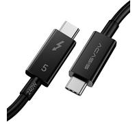 Acasis [Cable Thunderbolt 5 de 80 Gbps certificado por Intel de 90 cm, cable de pantalla de vídeo USB-C compatible con 80 Gbps, ancho de banda de 120 Gbps, 16 K a 60 Hz, 8 K a 60 Hz, 4K a 540 Hz
