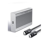Acasis Carcasa SSD M.2 NVMe de 40 Gbps con Ventilador, para M1 M2 Pro/MAX, USB M.2 Nvme, Carcasa Compatible con USB4/3.2/3.1/3.0/2.0, Compatible con SSD tamaño 2230 2242 2260 2280 B+M