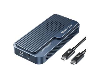 ACASIS Carcasa SSD M.2 NVMe de 80 Gbps, con Ventilador de refrigeración, Compatible con Thunderbolt 5/USB4 V2.0, Compatible con Thunderbolt 4/3/USB4 V1.0, USB 3.2/3.1/3.0 (TB501 Pro)