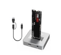 ACASIS - Estación de acoplamiento NVME a USB, carcasa de aleación de aluminio, disipación rápida del calor, adaptador M.2 a USB de 10 Gbps, adaptador de lector SSD NVME compatible con SSD M.2 (llave M