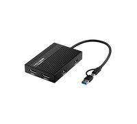 ACASIS USB C to Dual HDMI DisplayLink Docking Station, 4K@60Hz, 100W PD | Supports dual 4K@60Hz displays, works with Mac M1-M3/Windows, aluminum shell, 3x USB-A ports, driver installation required