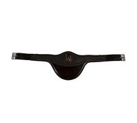 Acavallo Cinturón de piel de becerro con gel, color: negro, longitud: 140 cm