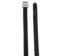 Acavallo Correa para estribos (piel de ternero, con nailon, longitud: 145 cm), color negro