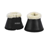 Acavallo Ecoleath - Campanas para pezuñas, color negro