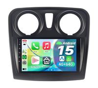 ACAVICA Android 14 9 Pulgadas Radio Coche para Renault Dacia Sandero 2 B52 2012-2019 Reproductor Multimedia Estéreo Navegador GPS Bluetooth Inalámbrico Carplay 2+64GB