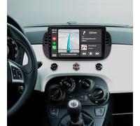 ACAVICA Radio de coche Android de 4 + 64 GB para Fiat 500 2007-2015, pantalla táctil HD de 9 pulgadas, inalámbrico CarPlay/Android Auto, Bluetooth 5.0, audio DSP, GPS, WiFi, FM/DAB+, estéreo, Plug