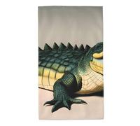 Acbnsll Toallas con estampado de cocodrilo de boca grande de 27.5 x 16 pulgadas, agradables al tacto, absorbentes, esponjosas y suaves para baño, playa, exteriores