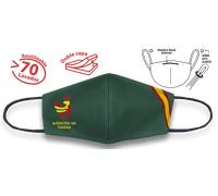 Acc.facial verde bandera e.tierra. homol