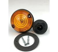 ACC Parts Lámpara de lente transparente, lámpara de lente ámbar, lámpara trasera de lente roja para Land Rover Defender 90/110/130 TD5 (chasis n.º MA940005 en adelante) (ámbar delantero)