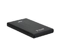 Tooq TQE-2522B - Carcasa para Discos Duros HDD de 2.5", (SATA I/II/III de hasta 9.5 mm de Alto, USB 3.0), Aluminio, indicador LED, Color Negro, 50 grs.