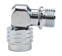 Accarugty Adaptador giratorio de buceo para regulador de segunda etapa, rosca 9/16-18UNF, ajuste giratorio de 360°, latón de grado marino, sello de baja temperatura (90 grados)