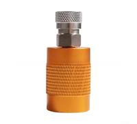 Accarugty Adaptador roscado G5/8 de rotura rápida, conector de aire DIN de 300 bares, construcción de aleación de alusmallum con filtro para llenado de tanque de buceo y equipo de buceo, amarillo