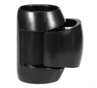 Accarugty Ajuste de abrazadera de pala de liberación rápida de 58 mm, para kayak, canoa, cierre desplegable de PVC, se adapta a 29 mm de diámetro del eje, longitud ajustable, color negro