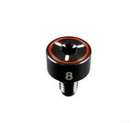 Accarugty Aleación de titanio, tornillos de peso para palos de golf, kit de equilibrio de cabeza de 2 g a 8 g para optimización de swing, material duradero 6061, ajuste de precisión negro para varios
