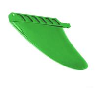 Accarugty Aleta de cola de tabla de surf, goma suave, timón grande, pieza de equilibrio de agua para kitesurf, surf, PVC ligero, 18,5 x 14 cm, negro, amarillo, verde (A)