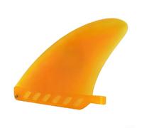 Accarugty Aleta de tabla de surf de 4.6 pulgadas, para aleta de cola suave de TPU con tornillo extraíble, aleta desmontable para tabla de surf, longboard y deportes acuáticos, naranja o verde (sin
