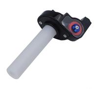 Accarugty Alusmallum - Empuñaduras de aleación para acelerador, juegos de manijas de gas de instalación rápida, repuesto de alta resistencia para motocicleta, ciclomotor, scooter, rojo dorado (rojo)