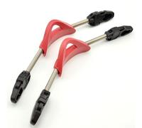 Accarugty Bandas de aleta de goma antideslizantes, correas de aleta de acero inoxidable, cordones de aleta de buceo de repuesto, cordones de resorte de buceo, correas de esnórquel resistentes (S rojo)