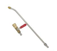 Accarugty Barra de pulverización de limpieza de acondicionador de alta presión con interruptor de válvula, 3500 PSI, 1/4 de conexión rápida de latón y acero para automóviles y equipos al aire libre