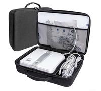 Accarugty Bolsa de almacenamiento de EVA rígida con interior a prueba de golpes para Ecovacs para limpieza de ventanas, accesorios de robot, interior espacioso, negro (A)