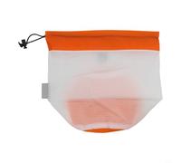Accarugty Bolsa de cosas ultraligera, bolsa de malla con cordón, organizador de equipo de camping, estuche electrónico pequeño, bolsa de nailon impermeable, bolsa de aseo de senderismo (rojo)