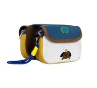 Accarugty Bolsa de marco de bicicleta Bolsa de tubo superior frontal delgada con bolsillos de doble cara, para ciclismo MTB de carretera, correas de liberación rápida, almacenamiento de bordado de