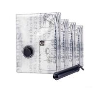 Accarugty Bolsas de almacenamiento de sellado al vacío, paquete de 10 con válvula integrada y bomba de mano para uso doméstico, optimización del espacio, bolsas de compresión para una vida desordenada