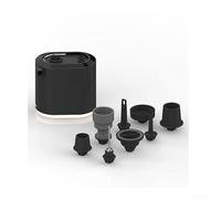 Accarugty Bomba de inflado recargable USB iluminada LED para globos Colchón de aire Juguetes con boquilla de modo dual y capacidad de presión de 4.5KPA (negro)