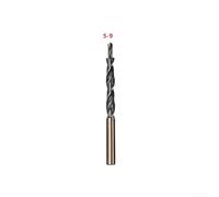 Accarugty Brocas escalonadas para plantilla manual de agujero de bolsillo, herramienta de carpintería de acero alto para madera, plástico, aluminio, hierro, evacuación de virutas suaves, modelos 4-8/5