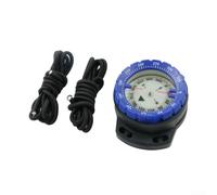 Accarugty Brújula de buceo, brújula de senderismo impermeable, herramienta de navegación luminosa, buscador de dirección subacuática, brújula de brillo nocturno, brújula de montaje en muñeca, (azul)
