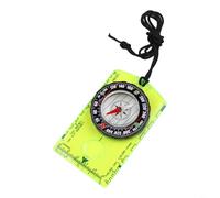 Accarugty Brújula de placa base al aire libre, para senderismo, equipo de navegación de supervivencia para camping, herramienta de lectura de mapas para orientación, brújula de plástico, con lupa