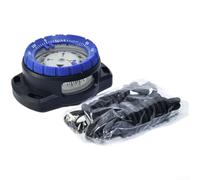 Accarugty Buceo para brújula, Montado en la muñeca con esfera luminosa para navegación con poca luz, impermeable hasta 50 m, ventana de visión lateral para buceo y senderismo, gris (D)
