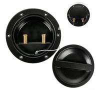 Accarugty Caja de bloque de terminales marinos, 2/3 polos, conexión impermeable ABS, postes de cobre para sistemas de cableado eléctrico de pesca de barco de 6 V-32 V (dos negros)