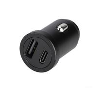 Accarugty Cargador de coche de doble puerto 20 W USB y adaptador de carga rápida PD para teléfonos inteligentes que soportan tecnología .0 con diseño compacto
