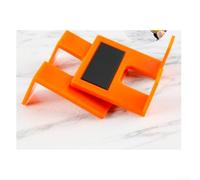 Accarugty Clips de fijación montados en bisagra, alineación magnética, herramienta de abridor de tres bordes, plástico ABS robusto, posicionamiento preciso, plantilla de hardware de gabinete (B)