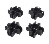 Accarugty Conector central de cenador emergente, piezas de repuesto para buje de toldo, accesorio de tubo cuadrado de 34 mm, adaptador de junta de marco de tienda de campaña, pieza central de techo de