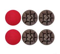 Accarugty Conjunto de almohadillas de pulido secas de 3 pulgadas de 80 mm para hormigón de mármol de granito con material abrasivo de esmeril para una molienda eficaz