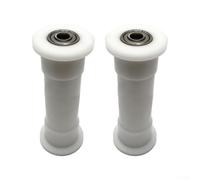 Accarugty Conjunto de polea de rueda de rodamiento para máquina de remo, paquete de 2 accesorios de plástico para equipos de fitness para entrenamientos de remo suaves, silenciosos y de alta carga