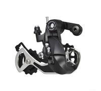 Accarugty Desviador trasero de bicicleta 6 7 8 velocidades compatible con | Mech-Shifter trasero de metal de precisión negro para bicicleta de carretera de montaña y ciclismo