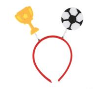 Accarugty Diadema para fanáticos del fútbol, tela de fieltro para animar el juego de fútbol con elementos de plástico, aro resistente al desgaste para partidos, fiestas, accesorios de fotos (G)